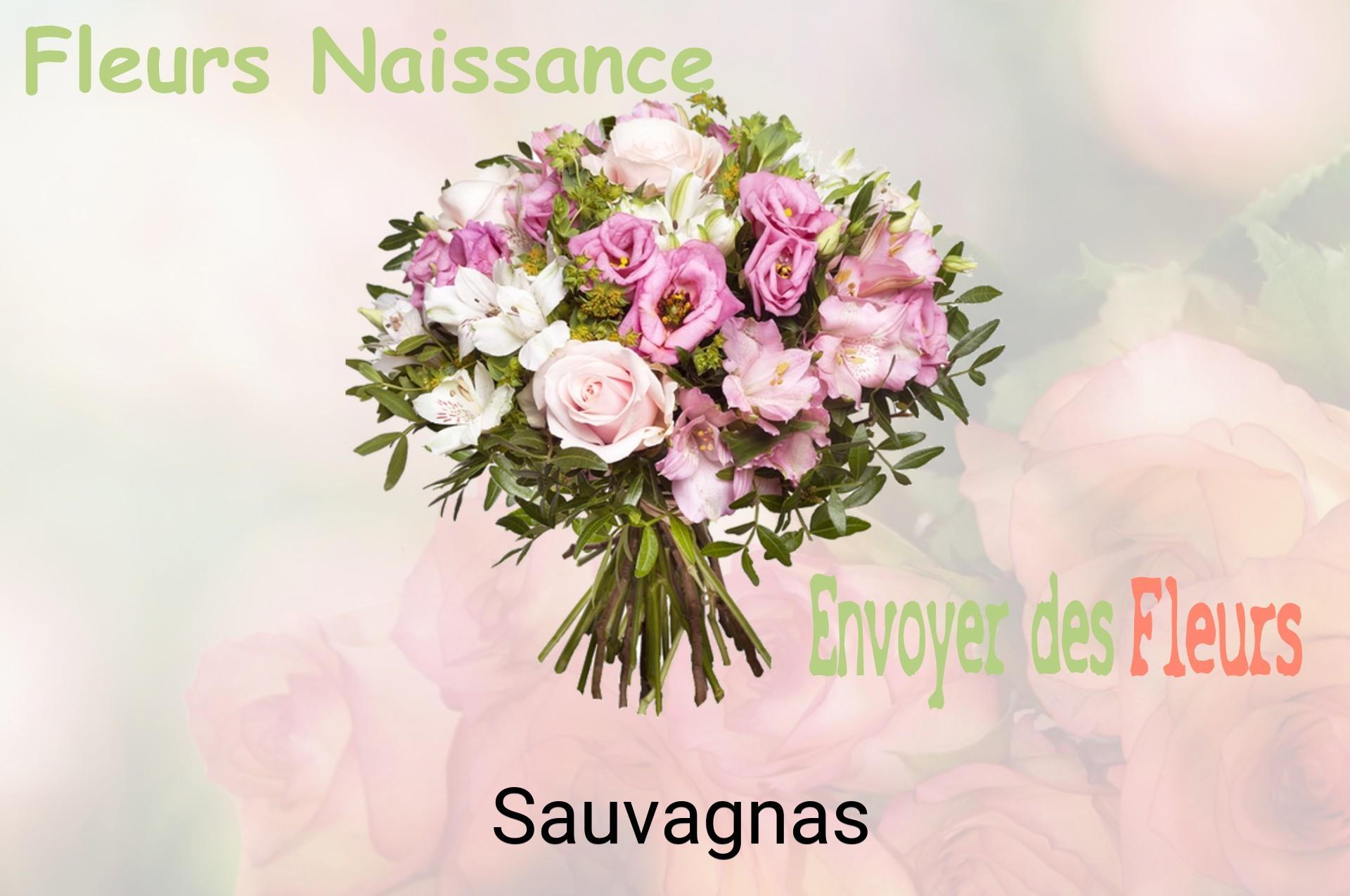 Bouquet de fleurs de naissance livré à Sauvagnas